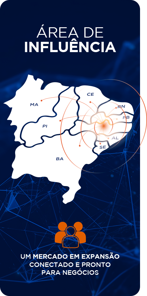 Mapa área de influência